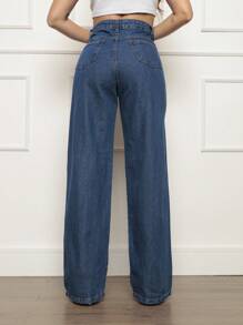 Women Jeans - Dark Wash - View 3