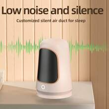 最新2024 年電空間加熱器,帶可調節恆溫器,一檔500w 和二檔1200w 室內便攜式加熱器,帶歐洲插頭,ptc 陶瓷加熱元件,供暖和風扇模式,適合臥室、辦公室和室內使用,可愛美觀的冬季必備品 - 藕粉色 - 查看 11