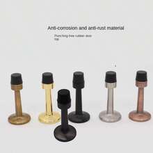 1 Miếng Đen Chống gió Và Chống va chạm Chặn cửa Với Cao su , Thích hợp Đối với Và Phòng tắm - Xám - Xem 6