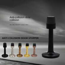 1 Miếng Đen Chống gió Và Chống va chạm Chặn cửa Với Cao su , Thích hợp Đối với Và Phòng tắm - Xám - Xem 8