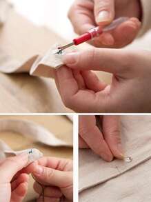 Set Kit De Costura De Bolsillo Portatil Equipo Básico Emergencias Viaje - Multicolor - Ver 8