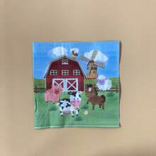 20 sztuk/worek Jednorazowe Serwetki Papierowe Z Wzorem Farmy 33*33 cm, Boże Narodzenie