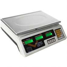 Commercial 40 Kg Digital Scale With LCD Screen And Tare Function - White - View 1