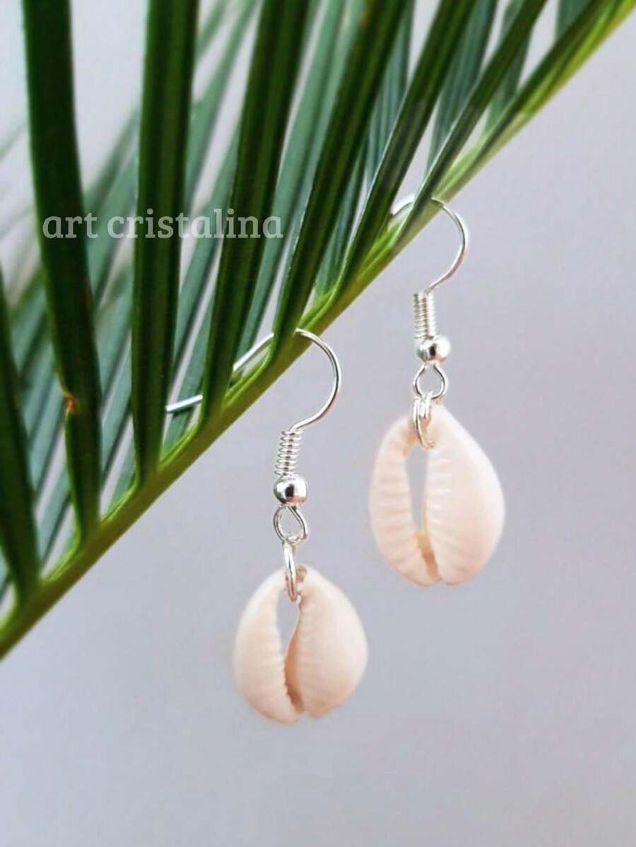 Stud Earrings - 米色 - 查看 1