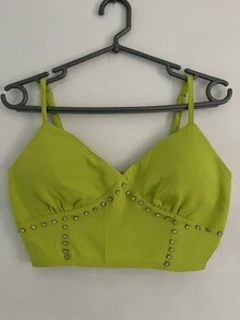 Women Two-piece Outfits - Màu xanh chanh - Xem 2
