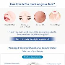 Facial Skin Care Led Photon 5 Colores FA Radiofrecuencia LED Photon Therapy Masaje Facial Lifting Facials - Rosa - Ver 5