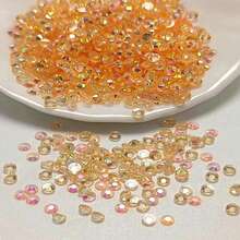 1入組ab4mm平底樹脂鑽diy美甲鑽,適用於工藝品diy設計、杯子、衣服、化妝品、美甲