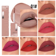 Matte Lip Gloss Long Lasting Lipstick Non-Stick Cup - 01# - View 4