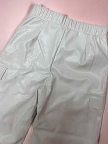 PANTALONES DE VINIPIEL - Blanco - Ver 6