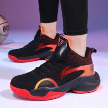 2024 Mới High Top Giày bóng rổ , Nam Kích thước lớn Thoáng khí Giải trí Giày Chạy bộ Đối với Thanh thiếu niên - màu đen - Xem 5