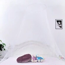 1 pezzo di zanzariera a cupola rosa rotonda con gancio, stile principessa, sospesa al soffitto, per lettino da bambino da 1,0/1,35/1,5 metri, regalo di San Valentino