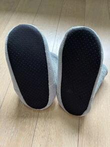 Winter Plush Floor-high Anti-slip Indoor Shoes Adult Men's And Women's Postpartum Warm Moon Socks Shoes - Light Grey - View 2
