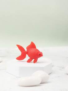 1pc Artificial Plastic Goldfish Simulation Fake Fish For Aquarium Decoration - Red - View 5