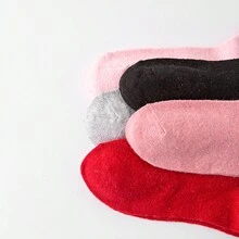 5對厚襪子,大學款菱形格紋設計,保暖舒適,適用於寒冷天氣 - 彩色 - 查看 5