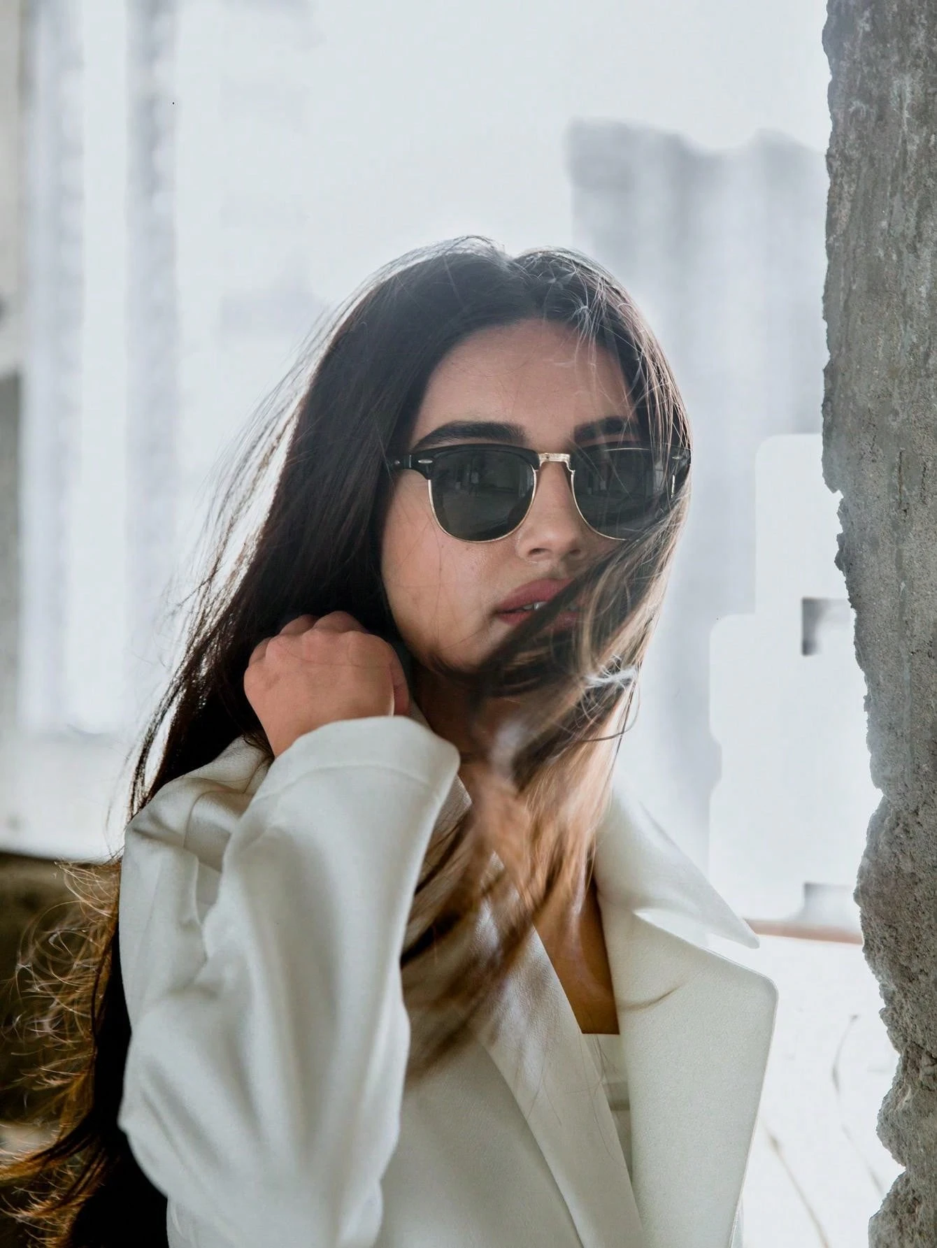 POLASUP 1pc Photochromic SemiRimless Polarized Summer Sunglasses For