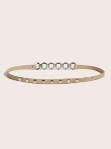 女性pu薄腰帶,適用於外套、毛衣、洋裝,展現腰線和時尚風格