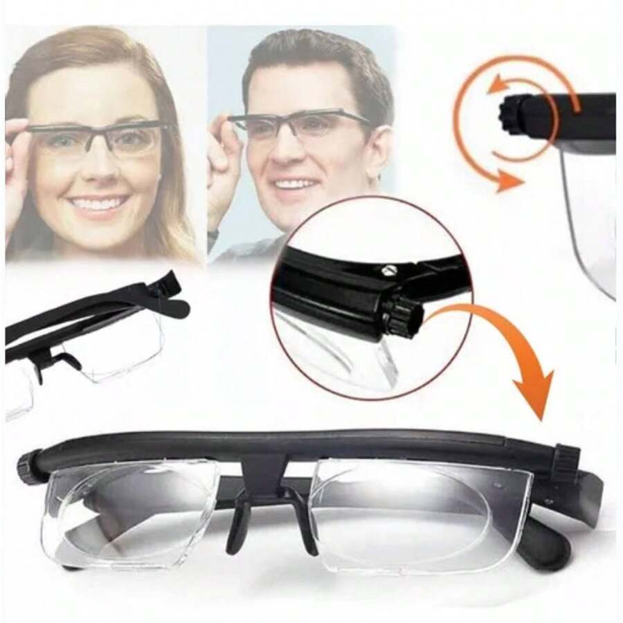 Lentes Gafas Ajustables Autograduables Estilo Lynses Cv Dirc - Negro - Ver 1