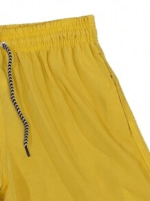 Men Shorts - Mustard Yellow - View 3