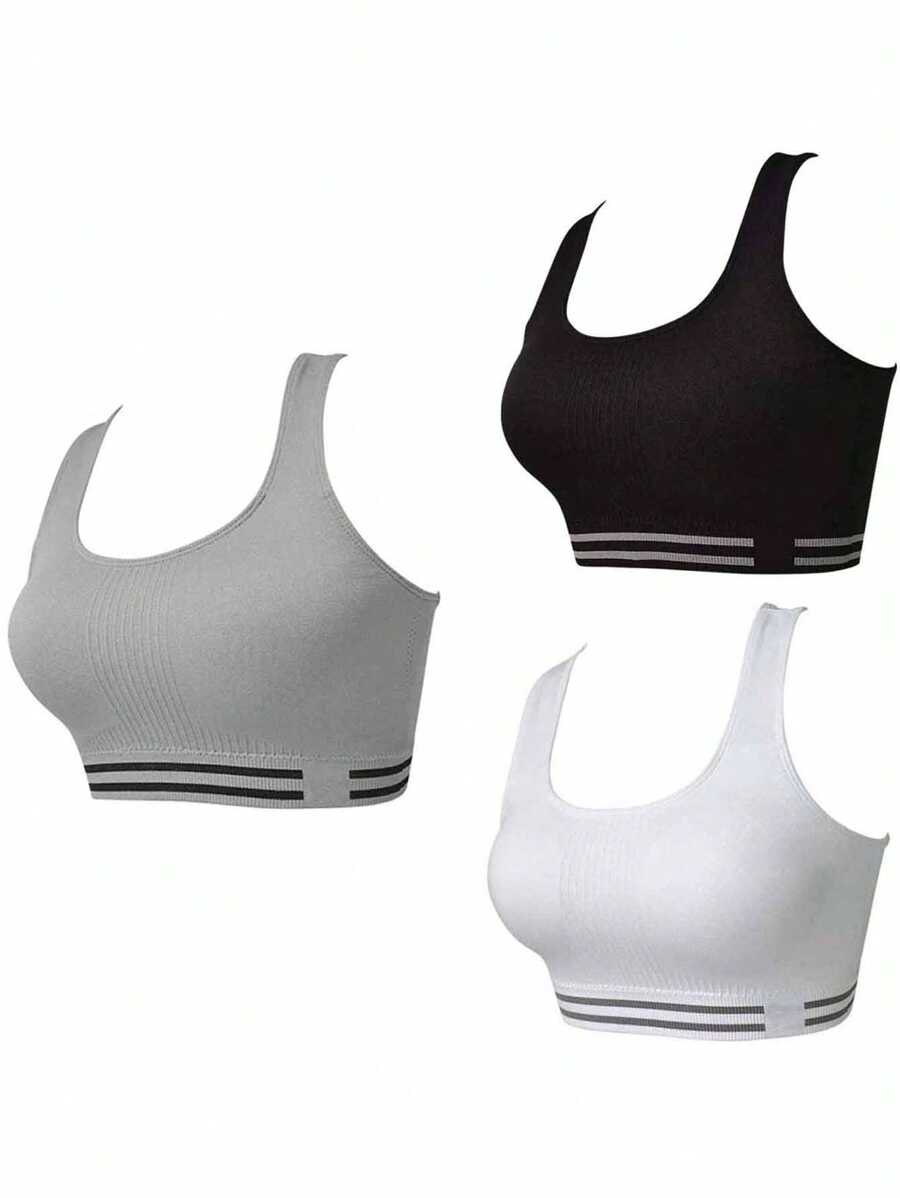 Sujetador Deportivo Yoga Fitness Brasier Mujer Cómodo 3 Pcs
