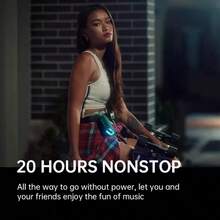 Sanag M13pro 无线扬声器，迷你便携式扬声器，极具吸引力的水平，户外运动便携式扬声器 - 黑色 - 查看 4