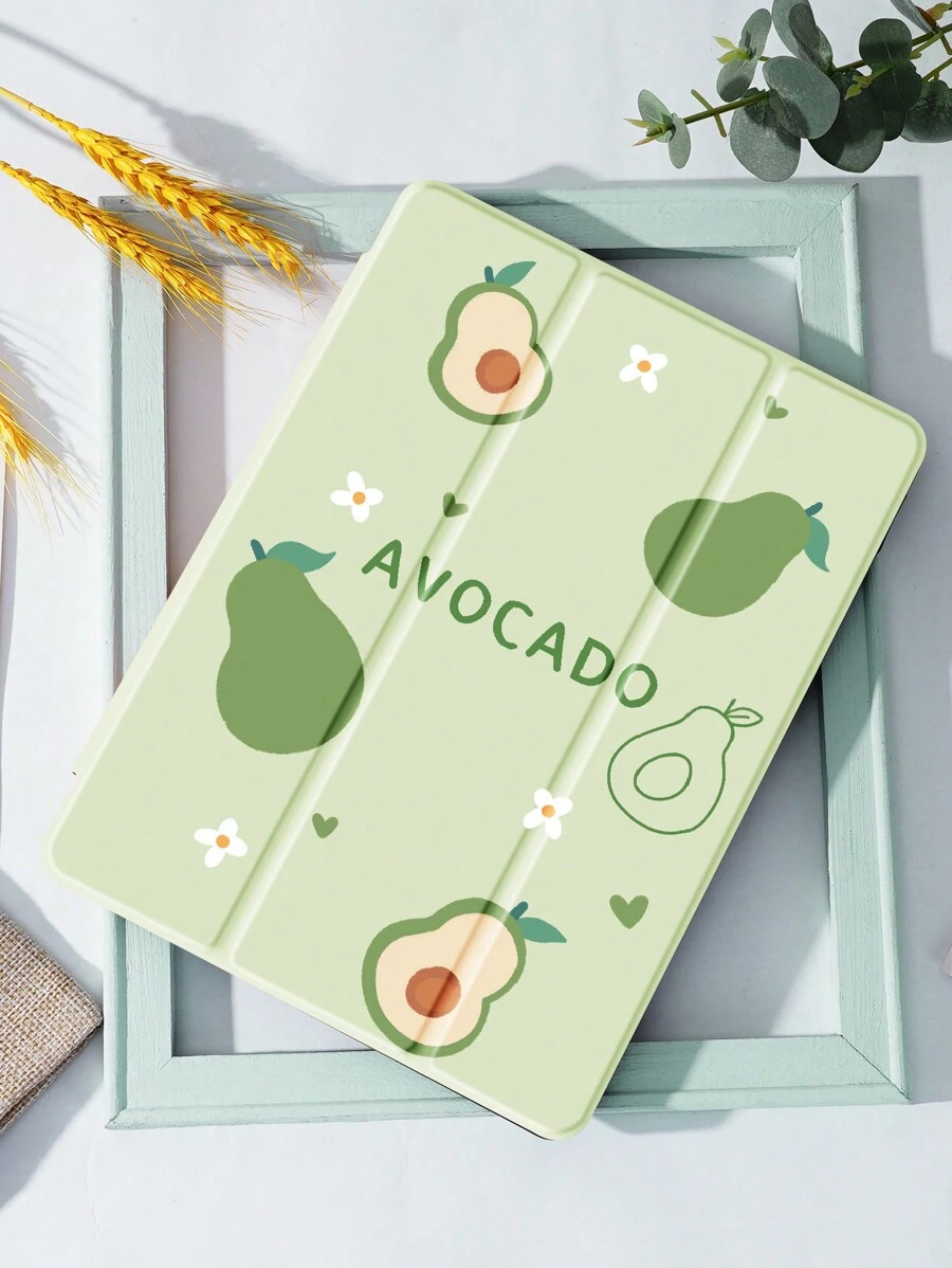 Avocados Case Compatible With IPad New IPad Air4/5 10.9inch, Tab Cover,With Pen Holder,Supports Automatic Sleep/Wake Lid