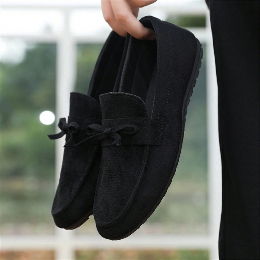 Nam Mới Mùa thu Giải trí Giày Penny Loafers , Giày lười Kích thước lớn Giày lái xe - màu đen - Xem 1