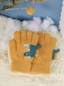 12 Pairs Of Adorable Dinosaur Gloves For Kids, Warm And Comfortable, Wholesale - Multicolor - View 6