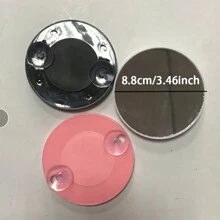 16-led Bulb Makeup Mirror With Stand, Usb Rechargeable Dressing Table Mirror, Touch Screen Led Makeup Mirror With Adjustable Brightness - Black - View 8