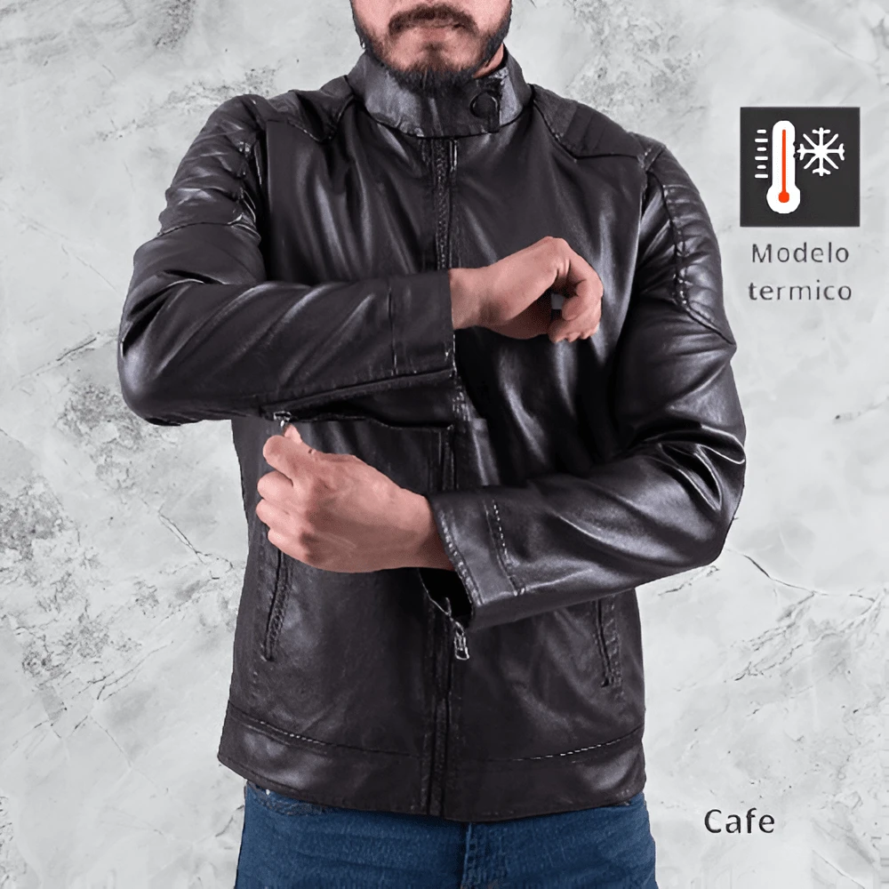 Men Faux Fur Coats - Coffee Brown - View 1