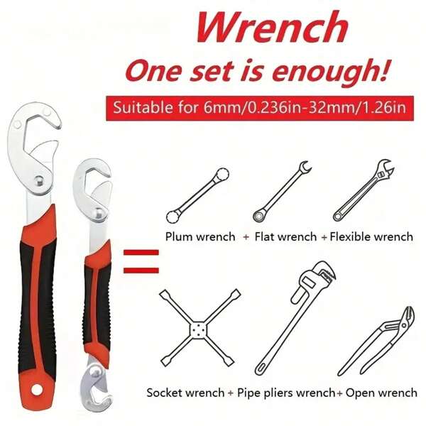 multifunction wrench Universal adjustable wrench tool, multifunction