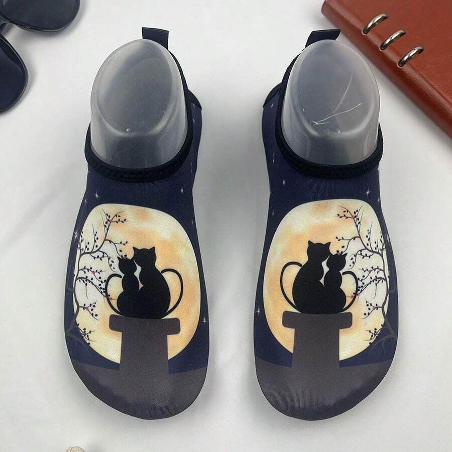 成人女式海灘鞋與水襪一體款,防滑軟質快乾底座,適用於海邊水上樂園、划艇、室內瑜伽、戶外徒步旅行,游泳鞋,水鞋,裸足鞋 - 棕色 - 查看 1