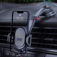 Car Phone Holder Mount Phone Mount For Car Windshield Dashboard Air Vent Universal Hands Free Automobile Cell Phone Holder Fit - Black - View 2