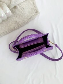 Bolso Versátil Para Niñas Ins, Nuevo Bolso Cuadrado Pequeño A La Moda, Bolso De Hombro Para Niños De 14 A 16 Años, Bolso Cruzado Retro Con Textura