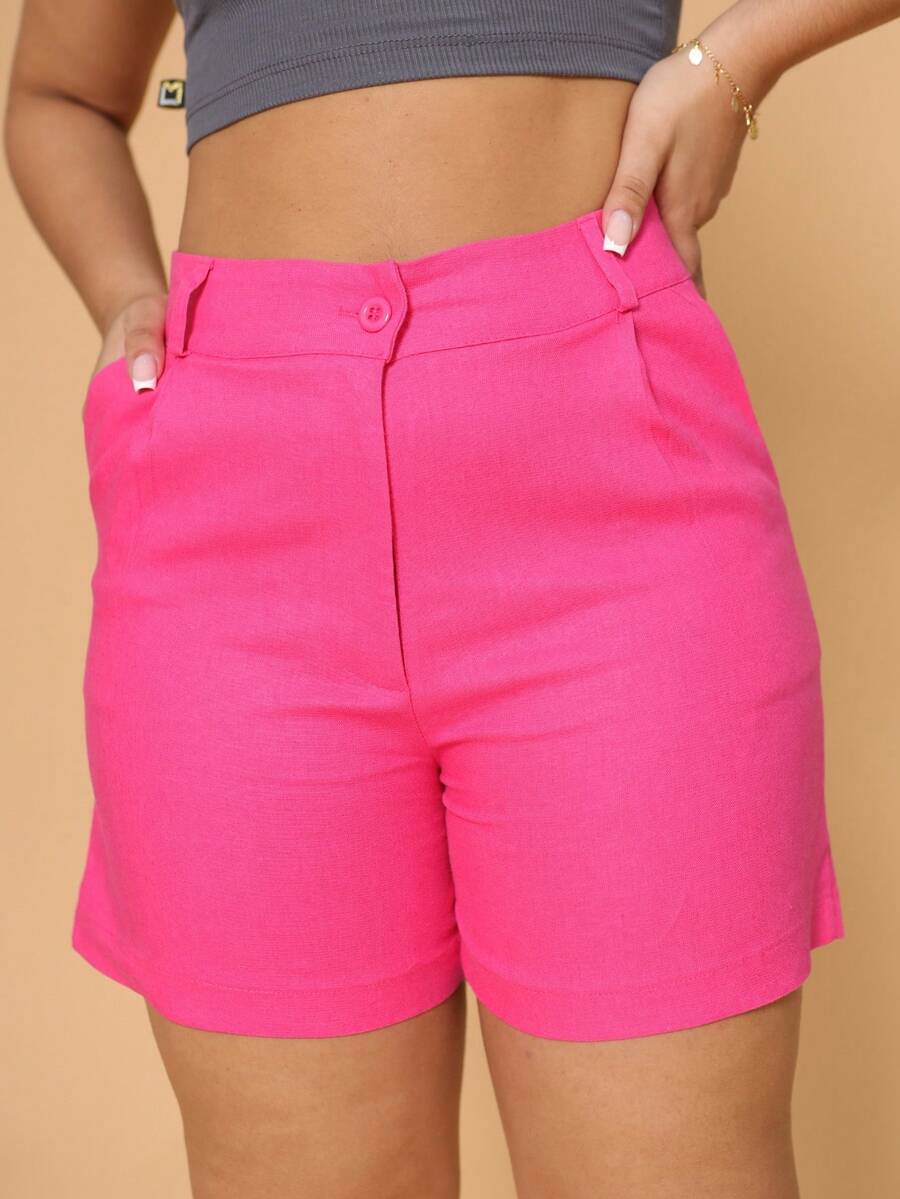 Women Shorts - Màu Hồng Tươi - Xem 1