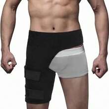 Faja Soporte Compresion Wrap Muslera Ciatica Ingle Cadera - Negro - Ver 2