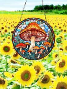 1pc Mushroom Shaped Sundial - Blue - View 6