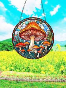 1pc Mushroom Shaped Sundial - Blue - View 5