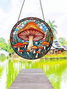 1pc Mushroom Shaped Sundial - Blue - View 3