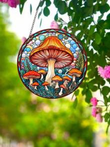 1pc Mushroom Shaped Sundial - Blue - View 7