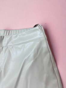 PANTALONES DE VINIPIEL - Blanco - Ver 5