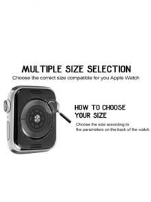 Rhinestone Decor Case Compatible With Apple Watch, Randomly With Or Without Button - Multicolor - View 5