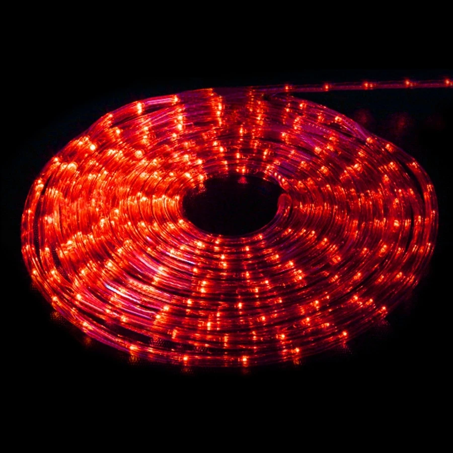50/100/150/200ft Led Rope Light Strip Lights Waterproof Indoor Outdoor String Lighting Christmas Party Home Decor - Red - View 1