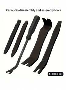 汽車音響拆裝工具維修工具內裝改裝用品音響門板安裝拆卸小搖桿 - 黑色 - 查看 1