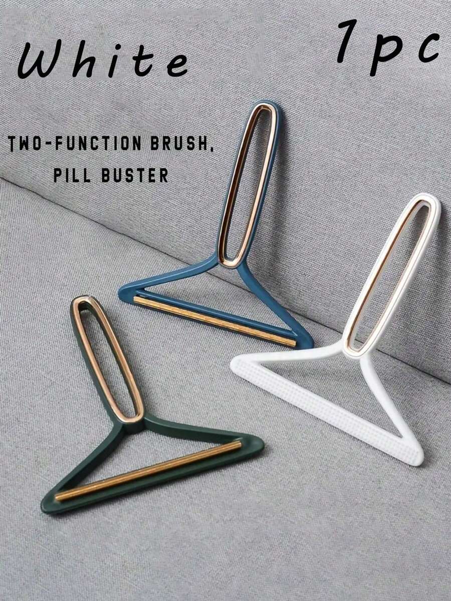 雙面除毛器2 合1 手動絨毛剃刀,雙面貓毛去除器,便攜式除毛器手動衣服脫毛雙面絨毛去除器,用於衣服上的灰塵和寵物毛髮地毯窗簾毯子沙發金屬滾珠滾子汽車腳墊汽車座椅毛毯（wjite） ） - 白色 - 查看 1