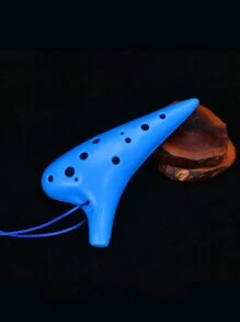 1件「森林語調」12孔雪中焦點古典陶烤雅集藏品,高音c陶瓷陶烤,由ocarinawind樂器店老闆強烈推薦,音樂禮品的選擇 - 藍色 - 查看 7