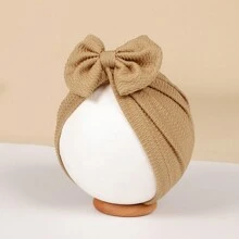 3pcs Baby & Kids' Soft, Breathable, Jacquard Striped, Cute Bow-Knot, Stretchy Beanie Hat Love Valentine