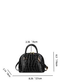 Retro Shell Shaped Handbag, Beautiful Women's Perfect Shoulder Bag - Black - View 5