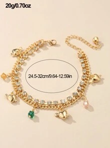 1 Miếng Hai lớp Vật rủ xuống Cái vuốt Chuỗi Vòng cổ cho thú cưng Phụ kiện - Nhiều màu - Xem 2