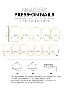 24入組歐美風格聖誕新年問候圓釘 + 凝膠膠水 + 指甲修形檔 - 彩色 - 查看 4