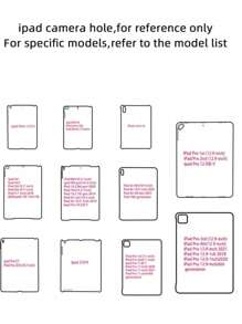 Cute Cartoon Printed Soft Silicon Mini Tablet Case With Four Corners Anti-Fall Function, Compatible With IPad, Pink - Multicolor - View 2